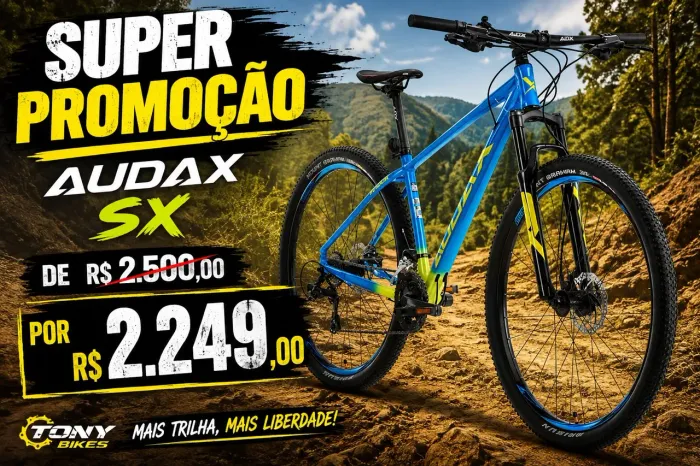 Promoção bike audax Nova R$ 2.249.00