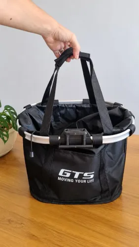 Cesta dianteira para bicicleta - Pet e Compras - cesta removível