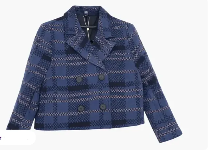 Blazer Feminino Hering xadrez azul tamanho P novo
