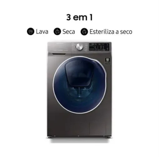 Lava e Seca Samsung QDRIVE, 10.2 kg, Inox Look - 127V