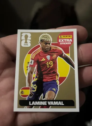 Figurinha Gold Lamine Yamal - Copa 2026 Panini