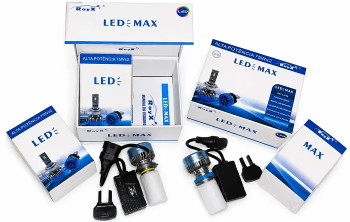Kit Lâmpadas LED Honda HR-V ELX 2019 H8/H11 + HB3 Farol Alto e Baixo 6000K