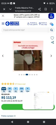 Fralda Huggies xxxg 64