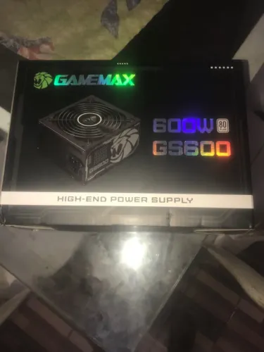 Fonte Gamemax GS600 600W 80 Plus - NOVA na Caixa - Lacrada