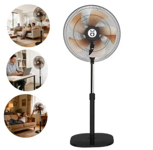 Ventilador de Coluna Panda 20 Polegadas 50cm - 5 Pás Silencioso, Oscilação 90°
