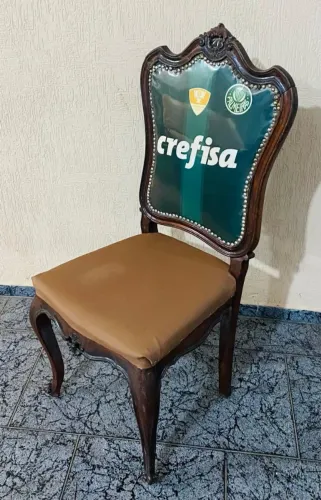 Cadeira Luis XV personalizada Palmeiras