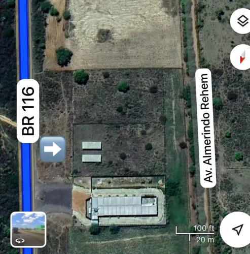 Terreno às margens da BR 116 entrada Euclides da cunha