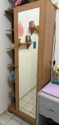 Guarda-Roupa Solteiro com Espelho