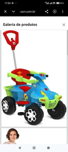 Quadriciclo infantil de passeio