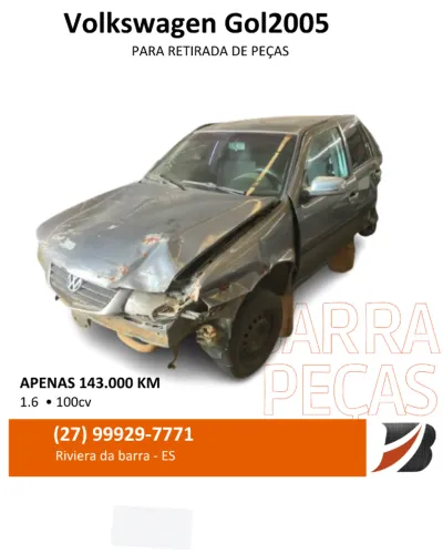 Carros para RETIRADA DE PEÇAS Volkswagen Gol 2005