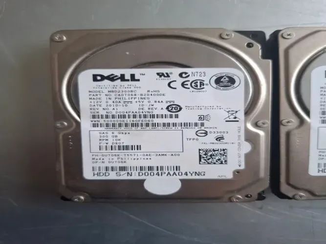 HD SAS 300 Gb - lote com 6 hd´s, tamanho 2,5".