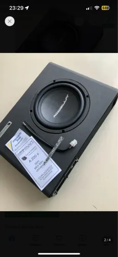 Subwoofer slim 8 polegadas amplificado 200w rms novo