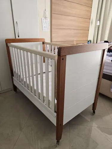 Berço Mini Cama Gran Vitória com colchão- Cia do Móvel