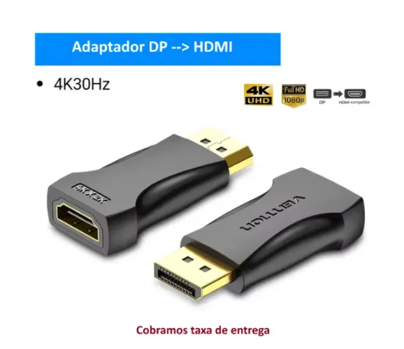 Adaptador DisplayPort para HDMI 4k 60hz/ 1080p