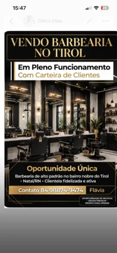 Vendo um barbearia no Tirol em pleno funcionamento