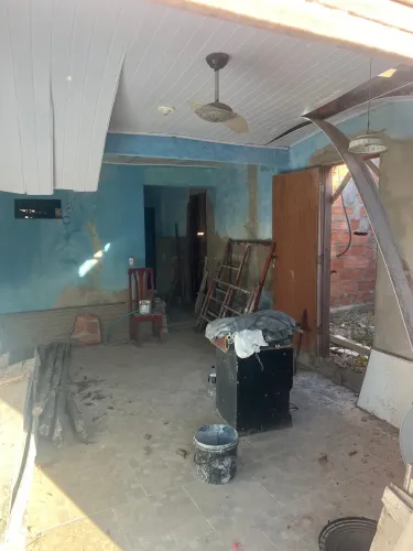 Casa em construção na praia 