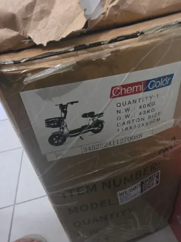 Scooter/Bicicleta Elétrica Chemi Color - Nova na Caixa (Zero Km!)