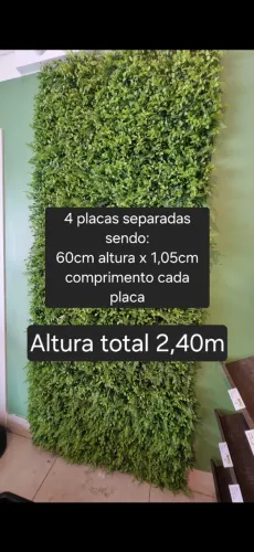 Painel Verde Artifical para decoração de lojas comércio