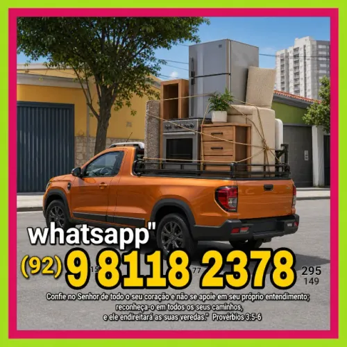 frete MUDANÇAS E GUINCHO moto fone.92 9 8118~2378 areas norte sul e leste disponível 