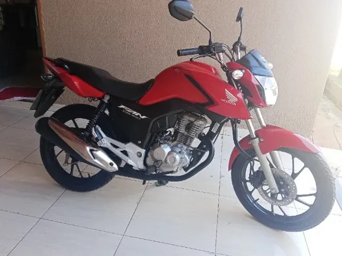 Moto fan 160 24/24 vermelha único dono