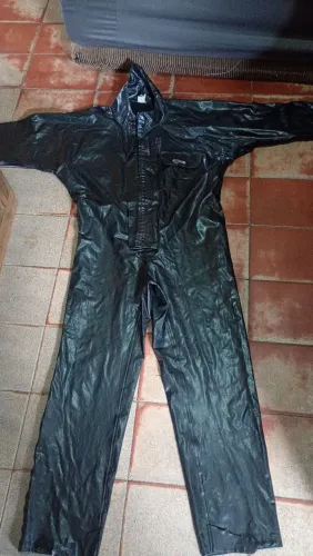 Capa de chuva alba macacão motoqueiro