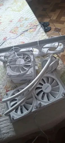 Water cooler dual fan white + 7 fans ÷ controladora