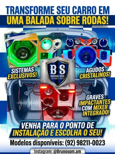 Caixa Trio Automotivo + Força de Som