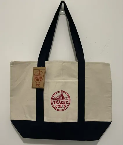 Bolsa ecobag tote canvas trader joes marinho