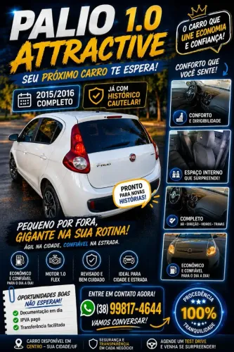 Fiat Palio Attractive 1.0 EVO Fire Flex 8V 5P 2016