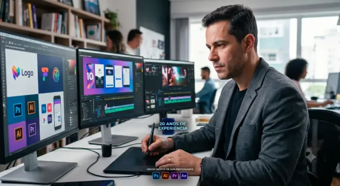 Sua Marca Precisa Dominar o Mercado! Design Impactante com Especialista 20 Anos de Sucesso