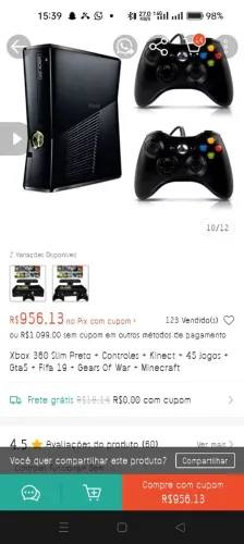 Xbox 360 sem controle desbloqueado 