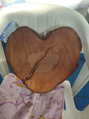 Bolacha madeira formato coração