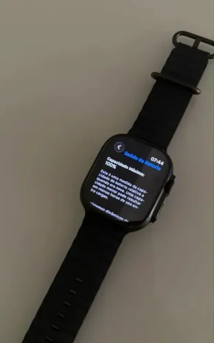 Apple Watch Ultra 3 zero sem detalhes garantia até julho