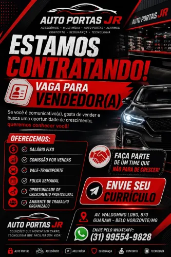 VAGA PARA VENDEDOR(A)