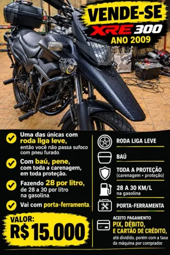 VENDO XRE 300 ANO 2009