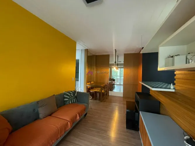 Apartamento para locação, 65m² ,2 dormitórios (1 suíte) ,mobiliado , 1 vaga de garagem