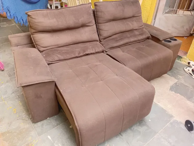 Sofa retrátil e reclináveis. 550 p sair rápido um novo 1.500 chama zap *