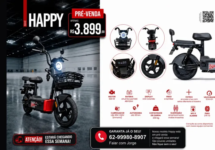 Bicicleta Elétrica mini moto
