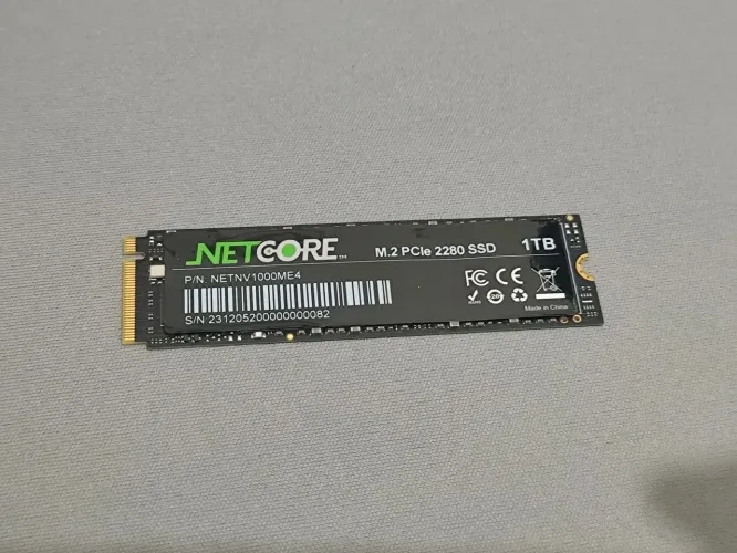 NVME NETCORE 1TB, GEN 3, 99% de Saúde