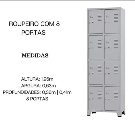 Armário de aço