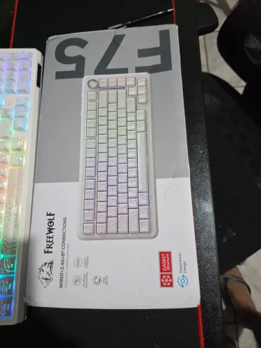 Teclado mecânico freewolf f75