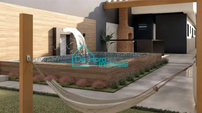 Casa nova no estilo alto padrão com área gourmet, piscina, 3 dormitórios a venda em Mongag