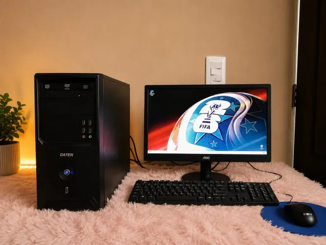 Computador Completo + Monitor AOC 19" - i5, 112 GB SSD, Rápido!