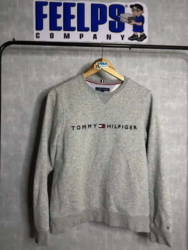 moletom tommy hilfiger cinza