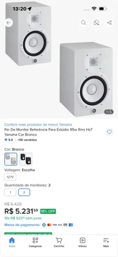 Monitores yamaha