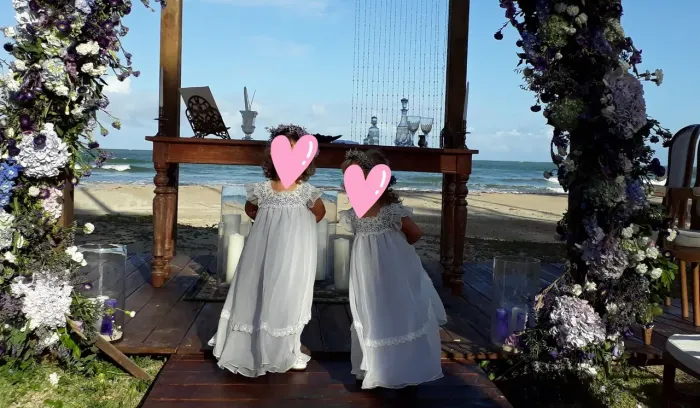 Vestido de Daminha de casamento