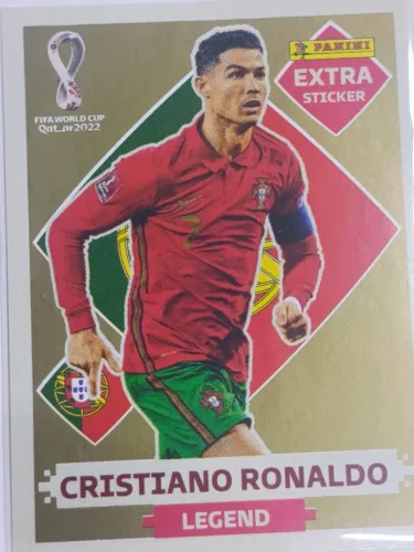 Figurinha legend cristiano Ronaldo ouro 2022