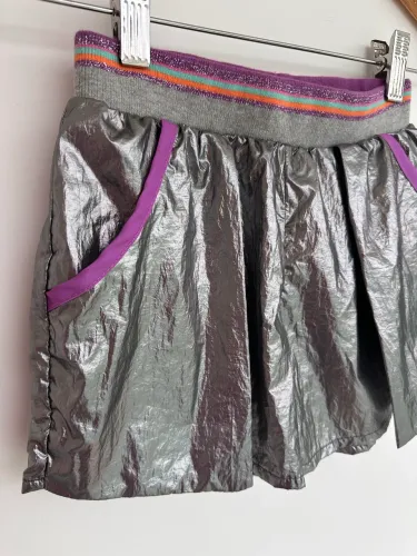 Short metalizado Alphabeto - 6 anos 