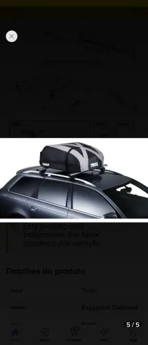 Bagageiro Thule dobrável Ranger 90