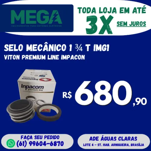 Selo Mecânico 1 3/4 T-img1 Viton Premium Line Inpacom